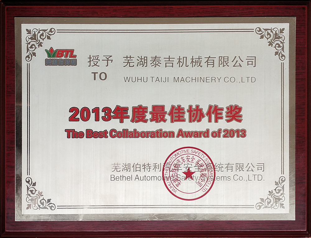 2013年度最佳協作獎